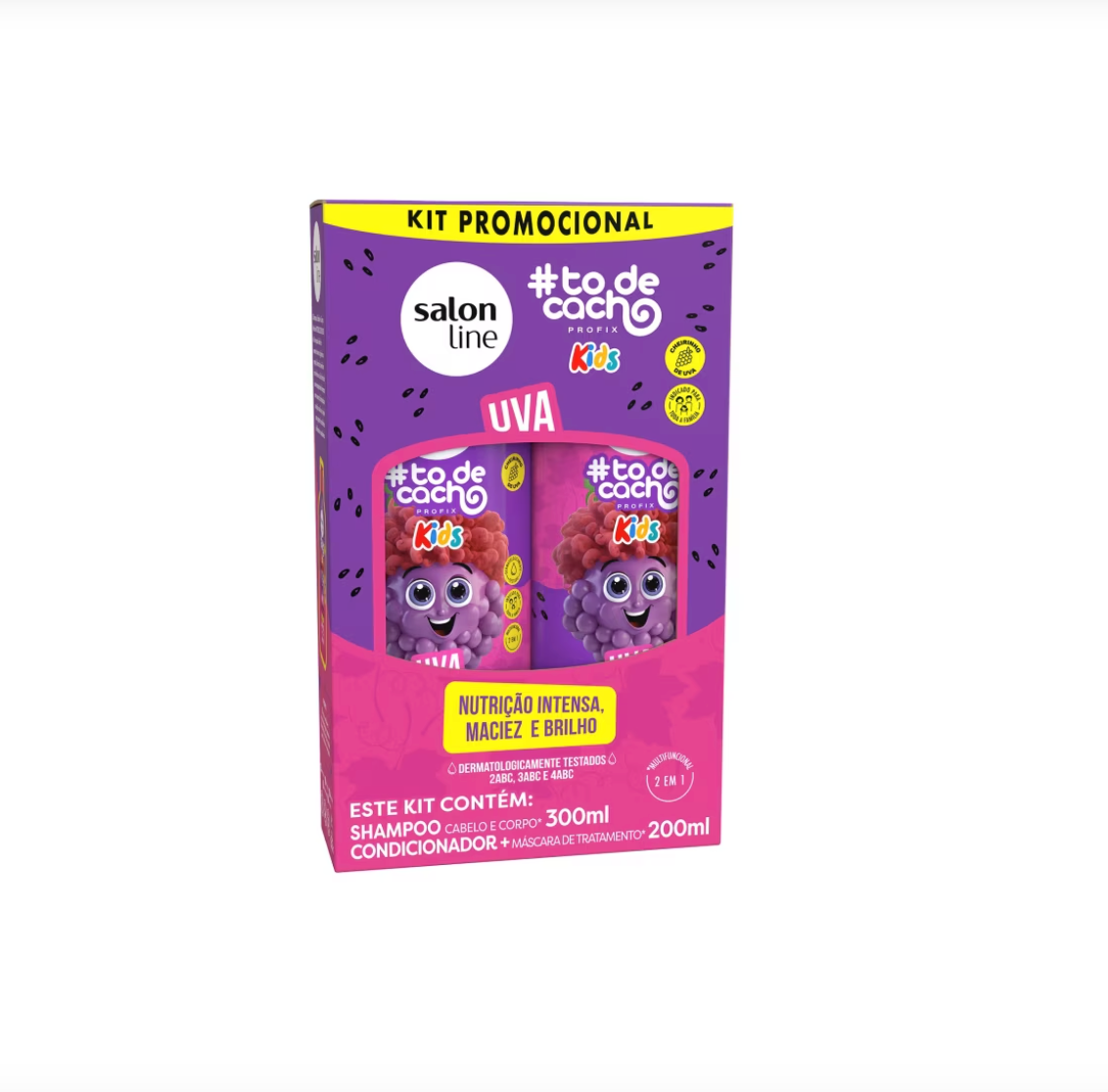 Kit Shampoo e Condicionador Uva #todecacho Kids