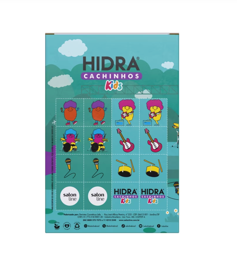 Kit Shampoo e Condicionador Hidra Kids Cachinhos 300ml