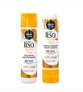 Kit Shampoo e Condicionador Meu Liso Muito+liso Salon Line