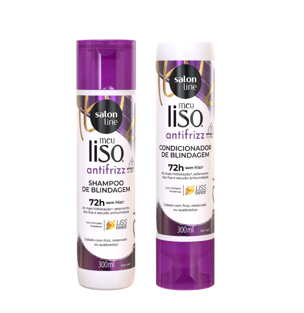 Kit Shampoo e Condicionador Meu Liso Antifrizz