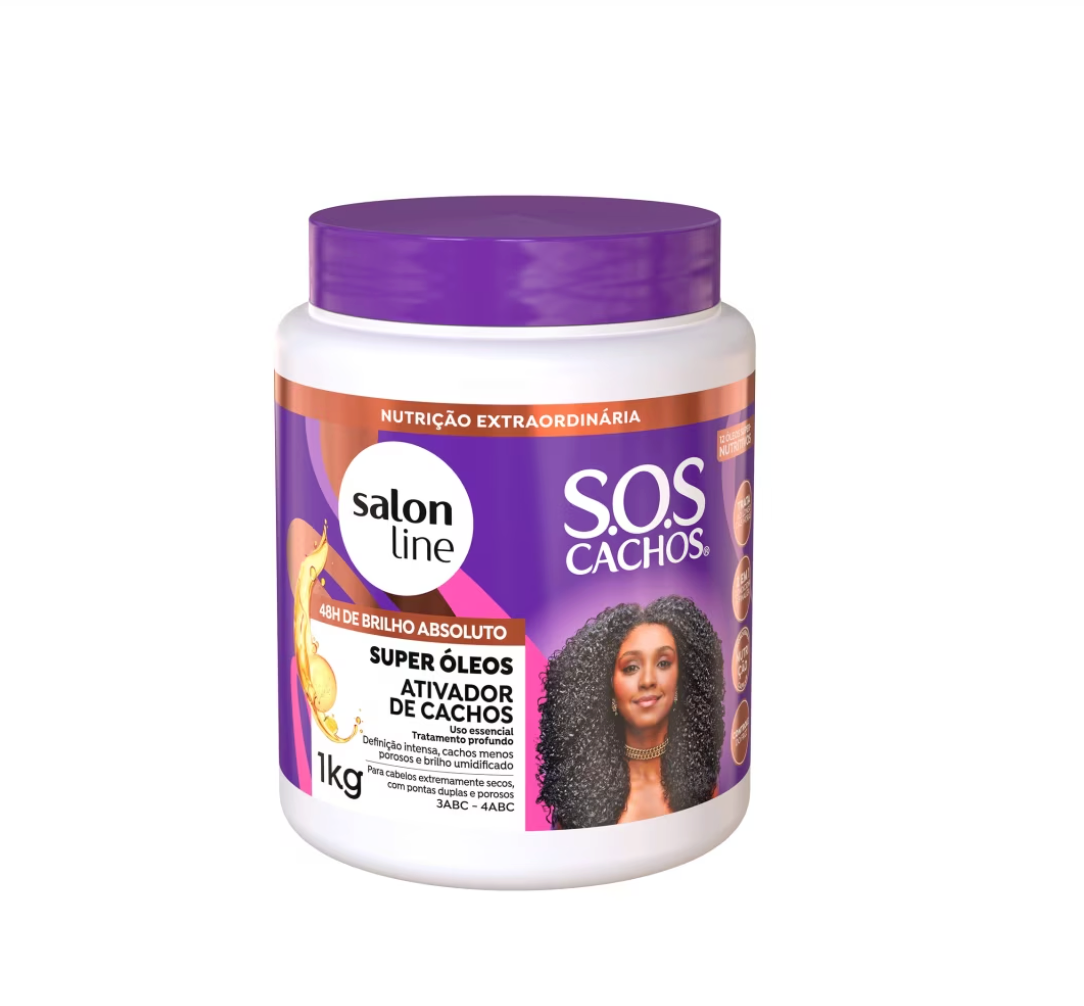 Ativador de Cachos SOS Cachos Super Óleos Salon Line 1kg