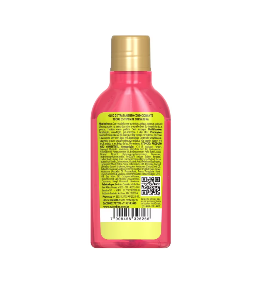 Óleo Reparador Morango Cachos dos Sonhos Multy Extraordinário 50ml