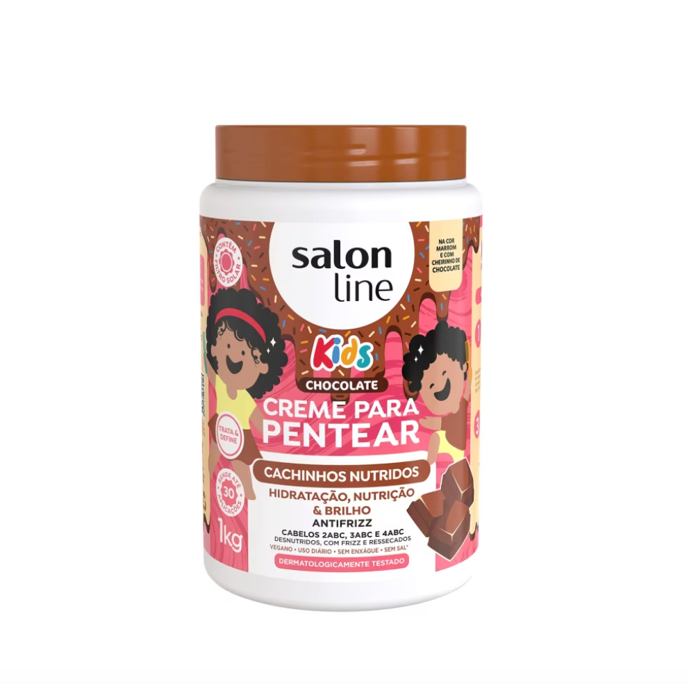 Creme para Pentear Chocolate Kids Cachinhos Nutridos 1kg