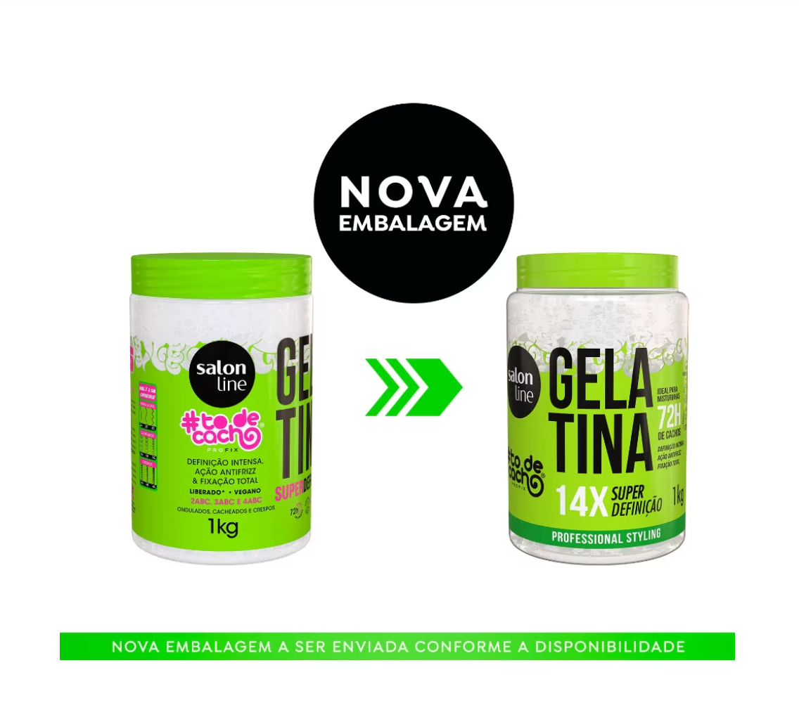 Gelatina #todecacho Super Definição Salon Line 1 kg