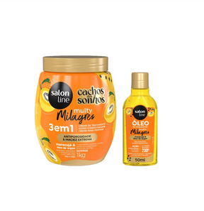 Kit Multy Creme de Tratamento + Óleo Reparador Condicionante Maracujá