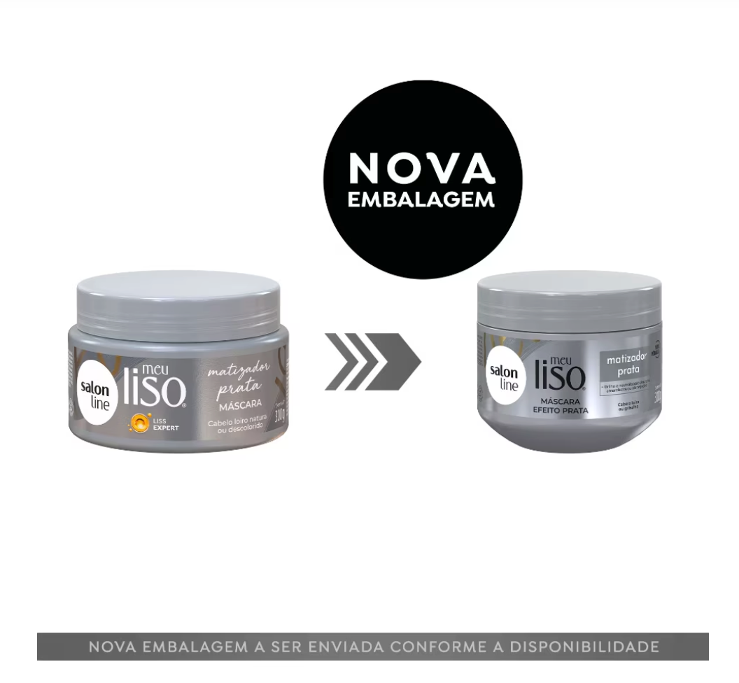 Máscara Meu Liso Matizador Prata Salon Line 300g