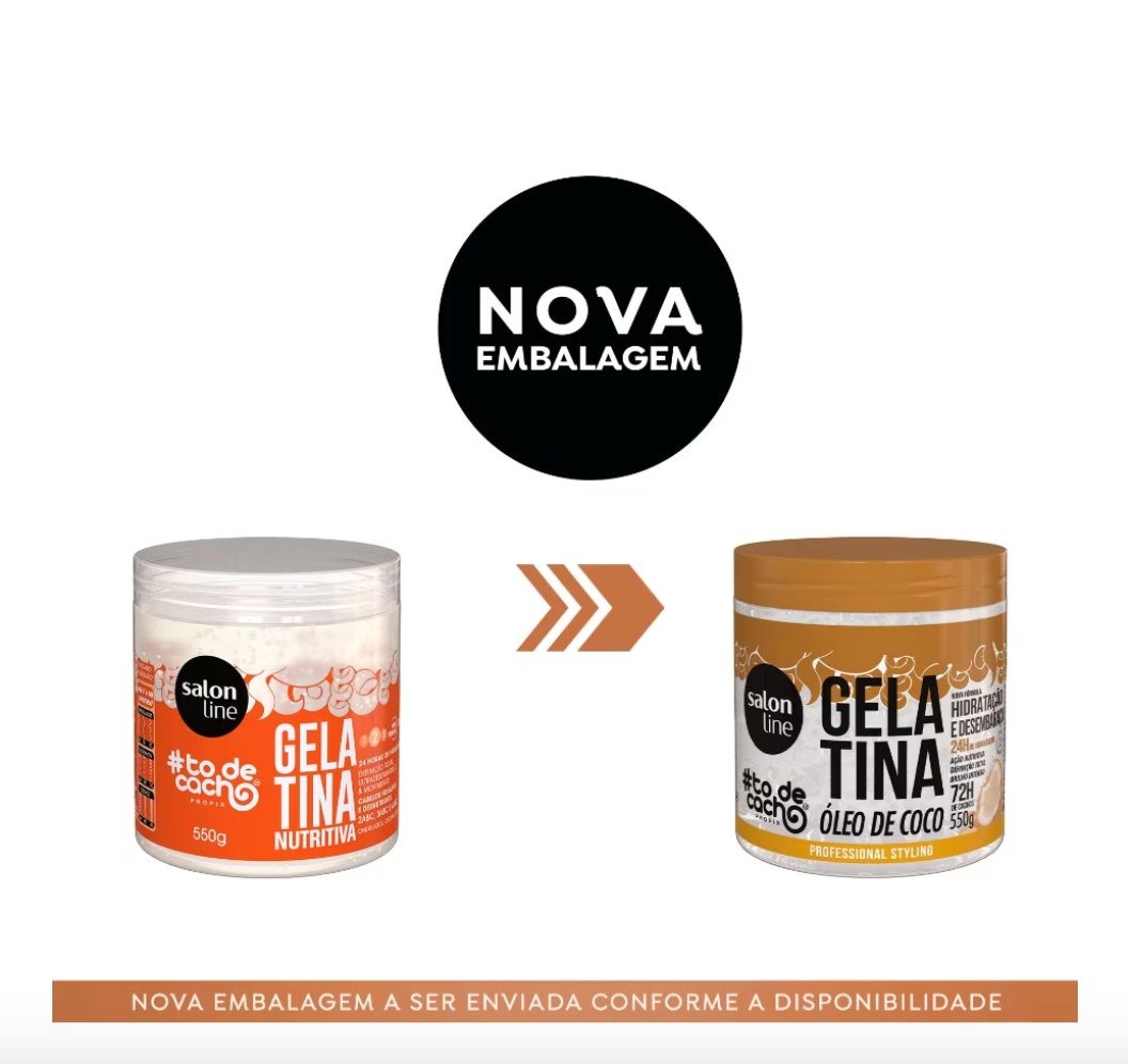 Kit Cronograma de Gelatinas #todecacho Hidratação, Nutrição e Fortalecimento